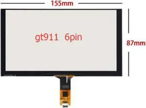 6.2 inch 155*88mm 155*87 touch screen chip GT911 6pin capacitive touch screen 6.2 inch 155*88mm 155*87 touch screen chip GT911 6pin capacitive touch screen