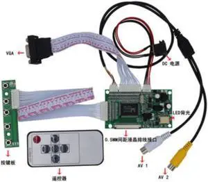 2AV VGA Raspberry Pi Driver Board for 800*600  8-inch AT080TN52 V.1 EJ080NA-05B EJ080NA-05A LCD