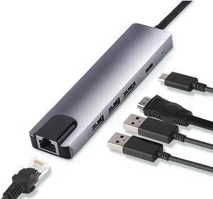 USB HUB Type C to Multi USB 3.0 HD PD 100W Port USB HUB Adapter for MacBook Pro iPad Laptop USB Splitter USB 3.1 C HUB