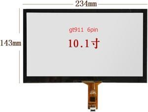 10.1 inch 234*143mm    GT911 6pin capacitive touch screen usb control card raspberry pie Windows 7 8 10 drive