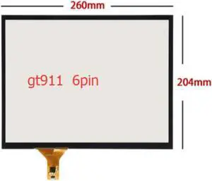 260*204mm  touch screen chip GT911 6pin capacitive touch screen