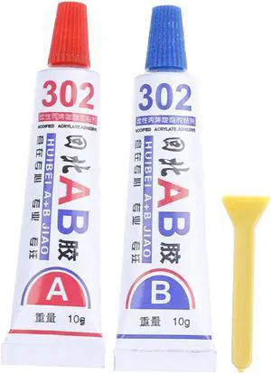 2pcs Super AB Glue Iron Stainless Steel Aluminium Alloy Glass Plastic Wood Ceramic Marble Strong Quick-drying Epoxy Adhesive