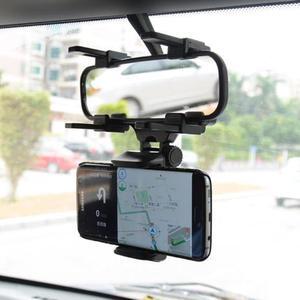 360° Car Rearview Mirror Phone Holder Mount Phone and GPS Holder Universal Phone Stand Support
