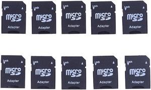 10Pcs Microsd Mini TF Card Reader Micro SD to SD Memory Card Adapter Converter