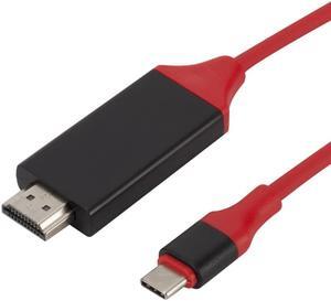 2m TYPE-C TO HDMI-compatible adapter cable USB 3.1 Type C input and HDMI output 4K HD cable for mobile phones and computers