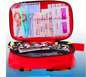 180Pcs Portable First Aid Kit Survival Bag Mini Emergency Bag for Car Home Picnic Camping Travelling Outdoor