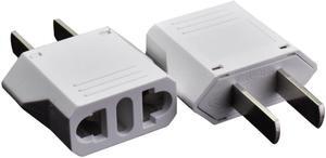2pcs American US China Plug Adapter European EU To US Japan Travel Power Adapter Electrical Plug Converter Power Socket