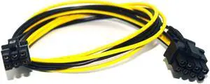 6 Pin To 8 Pin (6 + 2) PCI-E GPU Power Cable 50cm For Graphics Cards Mijnbouw Hp Server Breakout Board