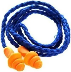10 pieces of soft silicone ear protectors Soft cord earplugs Hearing protection Noise reduction earplugs Earmuffs can be reused