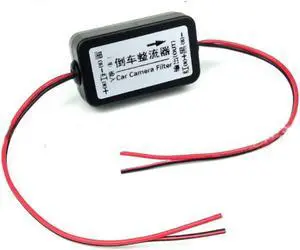 12V DC Power Relay Capacitor Filter Rectifier for Car Rear View Backup Camera Auto Car Eliminate interference Connector