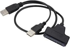 USB SATA Cable USB 2.0 To 2.5inch HDD 7+15pin SATA Hard Drive Cable Adapter for SATA SSD & HDD for Computer Laptop