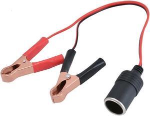 Car Terminal Clamp Clip Cigarette Lighter Power Socket Adaptor  12V Camping Pump Power Adapter Splitter