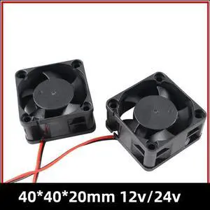12V 24V 4020 40mm Fan Ball Bearing 40x40x20mm Fan 4020 Cooling Fan 4cm PC Laptop Computer Cooler Fan Heatsink Fans