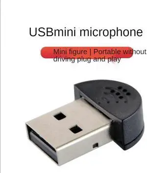 Super Mini USB 2.0 Microphone MIC Audio Adapter Portable Studio Speech Driver Free for Laptop/Notebook/PC/MSN/Skype