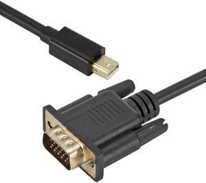 1.8m Mini Displayport To VGA Cable Adapter Full HD 1080P Display Port Male To VGA Adapter Cable for MacBook HDTV Projector