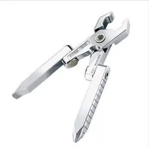 6 In 1 Multifunction Mini Pliers Clamp Portable Folding Outdoor EDC Tool Pocket Camping Equipment Outdoor Keychain Screwdriver