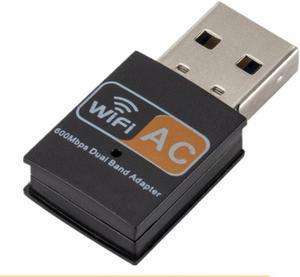 Wireless USB WiFi Adapter 600Mbps Wi Fi Dongle PC Network Card Dual Band Wifi 2.4/5Ghz Adapter Lan USB Ethernet Receiver
