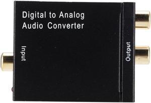 Digital to Analog Audio Converter Digital Optical CoaxCoaxialToslink to Analog RCA L/R Audio Converter Adapter Amplifier