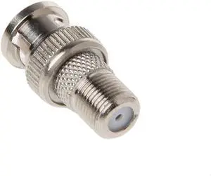 10Pcs/Set Jack Coax Connector Adapter  BNC Male Plug To F Female  For CCTV Camera