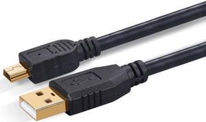 Mini USB 2.0 Cable  5Pin Mini USB To USB Fast Data Charger Cables for MP3 MP4 Player Car DVR GPS Digital Camera HDD Smart TV