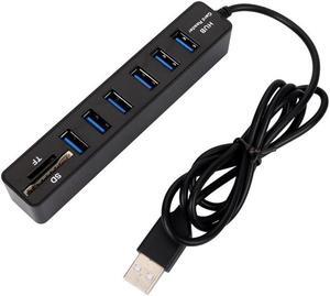USB Hub, High-speed Adapter with TF SD Card Reader, Universal USB Splitter with 6-port Hub, Laptop Accessories Lenovo