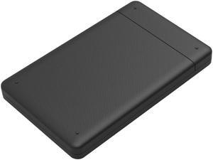 Black 6Gbps USB3.0 To SATA III 2.5" External Hard Drive Enclosure for 7mm and 9.5mm HDD/SSD Tool Free