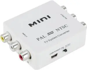 Mini Portable PAL To NTSC or NTSC TO PAL Bi-directional Dual-Way TV Format Video System Converter Composite Connection