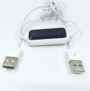 USB 2.0 High Speed PC To PC Online Share Sync Link Net Direct Data File Transfer Bridge LED Cable Easy Copy Between 2 Computer
