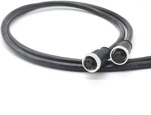 Round aviation plug power 7/8 connector 3-core 4P5-pin 6-hole molded plug with strip line.
