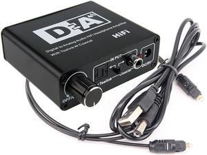 192KHz Bidirectional Optical To Coaxial and Coaxial To Optical Toslink Switch Digital-to-analog Converter
