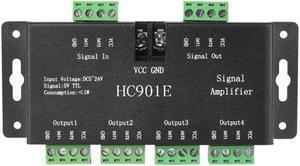 SP901E SPI Signal Amplifier Repeater for WS2812B WS2811 WS2813 RGB Addressable LED Pixel Strip Programmable Matrix Panel Light