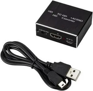2020 est 4K X 2K HD To HD + 3.5mm Audio Splitter Adapter, SPDIF, COAXIAL, 2CH/5.1CH, Audio Extractor Converter Audio Splitter