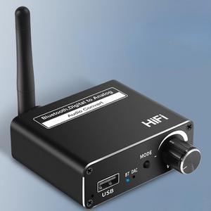 Three-in-one Bluetooth 5.0 Receiver USB Player Digital Optical Digital To Analog 3.5MM Audio Converter Adapter Amplifier