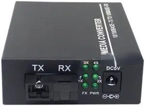100M Optical Fiber Transceiver One Light Two Electricity Single Mode Single Fiber Monitor Converter, 1 Light, 2 Electricity Port