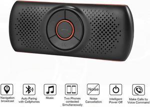 Wireless Bluetooth-compatible Car Kit Set Handsfree Speakerphone Multipoint Sun Visor Speaker for Phone Smartphones Car B-T