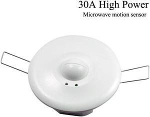 30A high-power ceiling-mounted human body induction switch microwave induction switch 3000W lamps are available