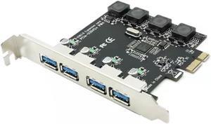 UTHAI 4-port USB 3.0 PCI-e Expansion Card PCI Express PCIe USB 3.0 Hub Adapter 4-port USB 3 0 PCI E PCIe Express 1x