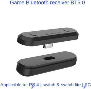 Bluetooth Receiver Bt5.0 Wireless Audio Adapter PS4 Switch PC Host for Computer Laptop/ps4/Nintendo Swtich/switch Lite