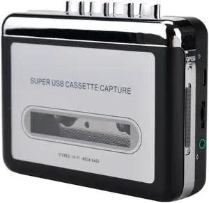 Cassette Player Cassette To MP3 Converter Capture Audio Music Player Convert Tape Cassette on Tape To PC Laptop Via USB