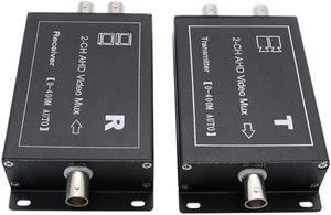 Cctv Camera Multiplexer 2 Channel Ahd Coaxial Video Multiplexer With Signal Transmission Distance Ahd Multiplexer