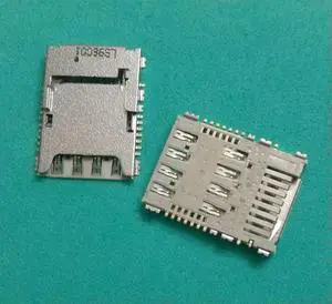 50pcs/lot SIM card reader holder connector for Galaxy S5 G900H G900F G900X G9009 G530H memory SD slot socket module