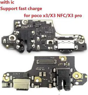 10pcs USB Board Charger Charging Dock Port Connector Flex Cable For POCO X3 NFC Pro Charge Board Flex