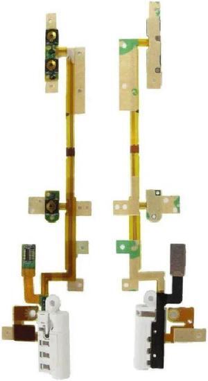 30pcs/lot Volumn Off/Power Audio Jack Flex Cable For iPod Nano 6 6th Gen White Repair Parts