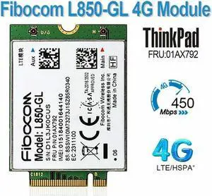 Fibocom L850-GL M.2 Card 01AX792 4G LTE WWAN Module For X1 Carbon Gen6 X280 T580 T480s L480 X1 Yoga Gen 3 L580
