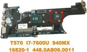 for T570 Laptop Motherboard T570 I7-7600U 940MX 16820-1 448.0AB06.0011 Tested Good