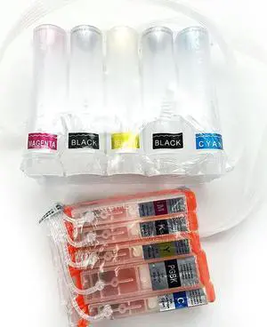 Empty Continuous Ink System CISS fits for 571 mg7750 570 7750