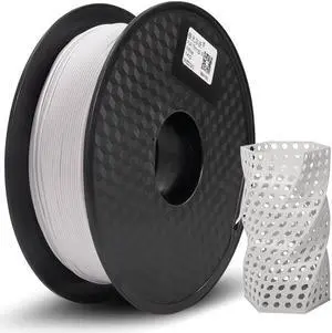 JGMAKER Bornnew 3D Printer Filament PLA, Dimensional Accuracy +/- 0.03 mm, 1 kg Spool, 1.75 mm White