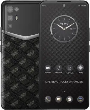 Vertu iVERTU 5G Monogram Unlocked Android Smartphone,12G RAM + 512G ROM,64MP Camera,Dual-SIM Cell Phone,Black Monogram