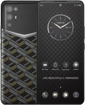 Vertu iVERTU 5G Monogram Unlocked Android Smartphone,12G RAM + 512G ROM,64MP Camera,Dual-SIM Cell Phone,Golden Monogram