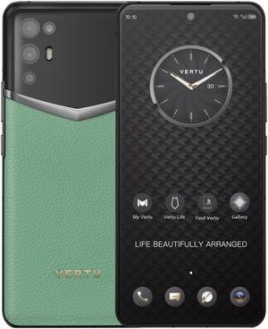 VERTU 5G Smartphone Unlocked Phones with Butler Service 12G RAM + 512G ROM,64MP Camera,Dual-SIM Nano Android Phone,Calf Leather Craft iVERTU Green